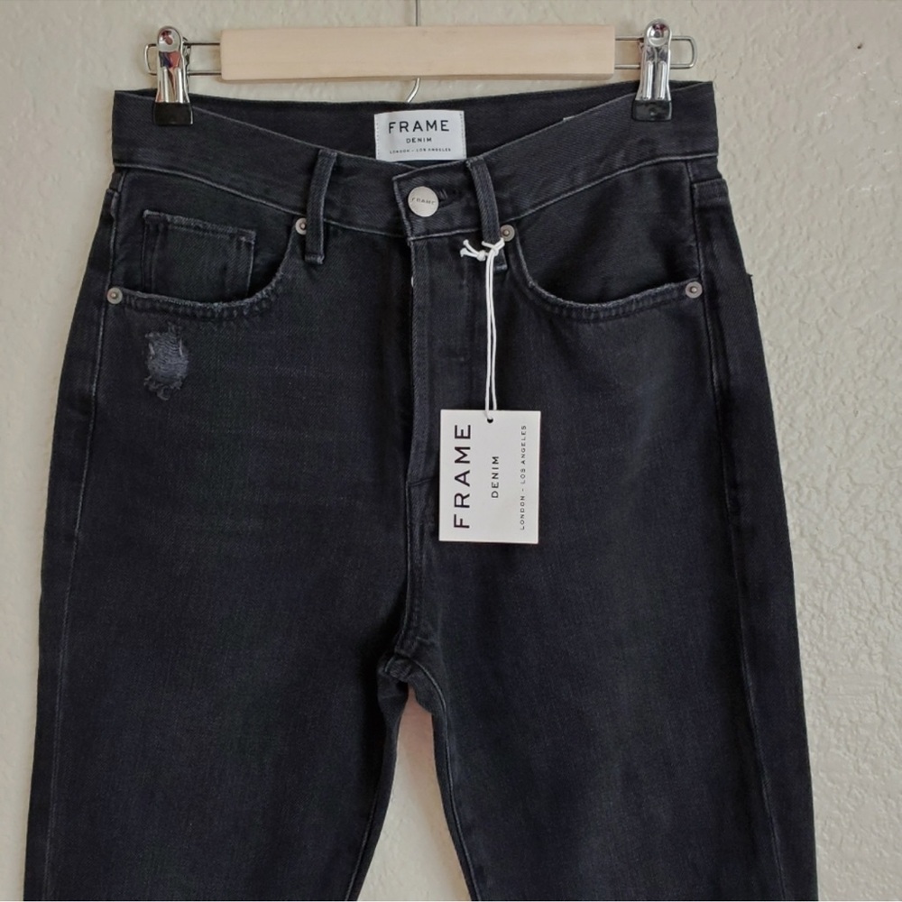 Frame Denim Black Skinny Jeans